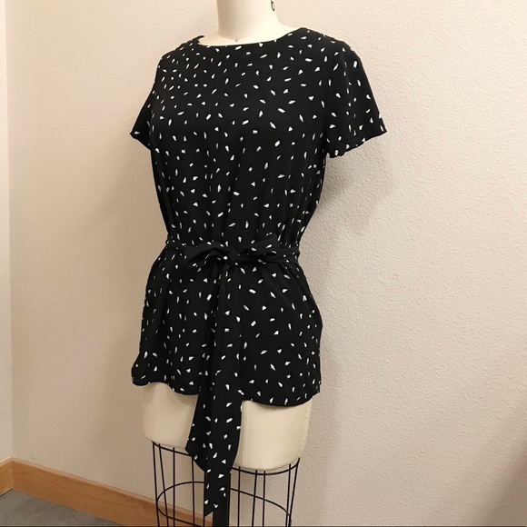 Final Touch Printed Rayon Self Tie Waist Blouse - Picture 2 of 10